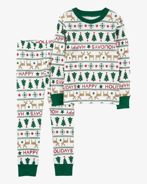 Carter's Toddler 2-Piece Fair Isle 100% Snug Fit Cotton Pajamas