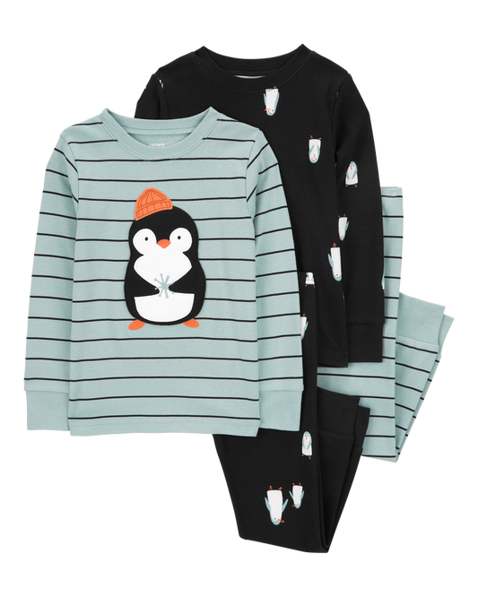 Carter's Toddler 4-Piece Penguin 100% Snug Fit Cotton Pajamas