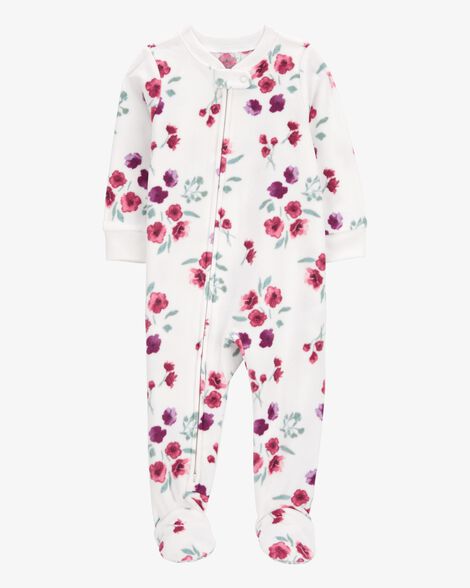 Carter's Toddler 1-Piece Floral Fleece Footie Pajamas