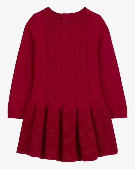 Carter's Toddler Cable Knit Sweater Dress