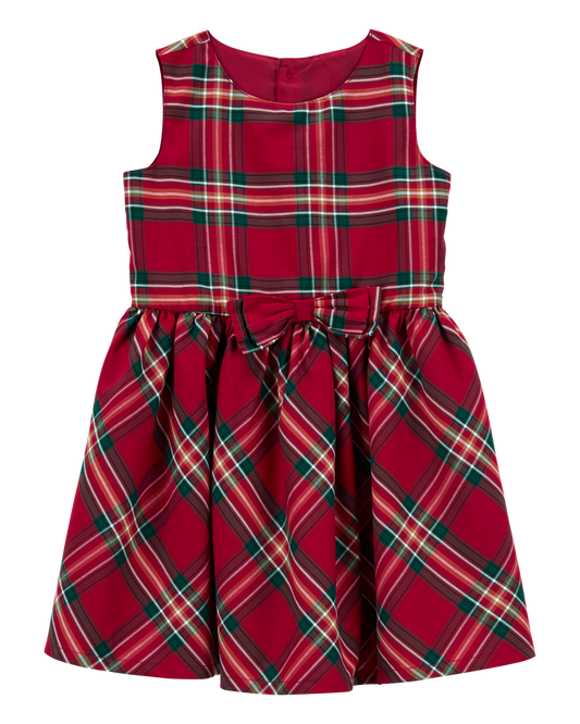 Carter's Toddler Plaid Sateen Holiday Dress