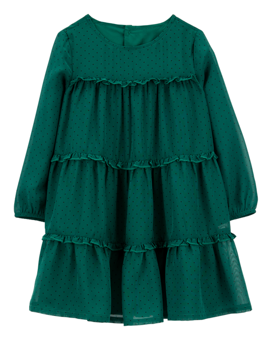 Carter's Toddler Crepe Chiffon Holiday Dress