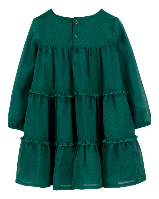 Carter's Toddler Crepe Chiffon Holiday Dress