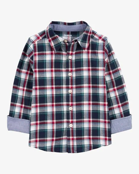 Carter's Toddler Plaid Button-Front Shirt