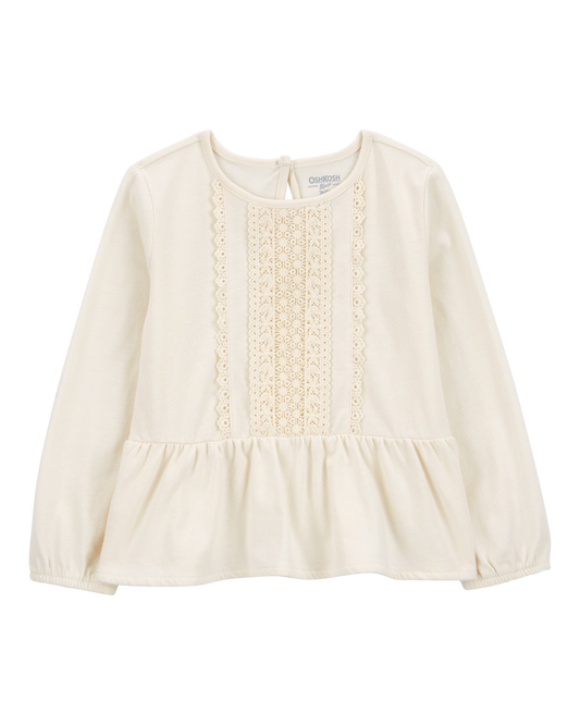 Oshkosh Toddler Eyelet Peplum Top