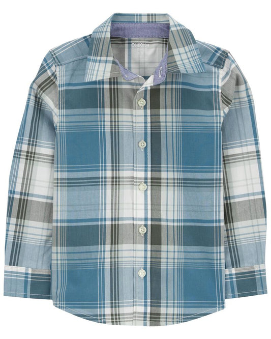 Oshkosh Plaid Button-Front Shirt