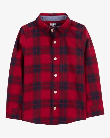 Oshkosh Toddler Plaid Button-Front Shirt