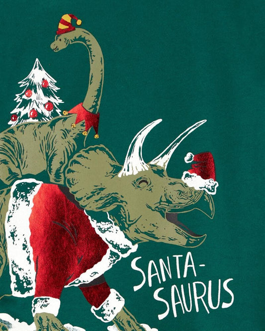 Carter's Toddler Christmas Dinosaur Graphic Tee