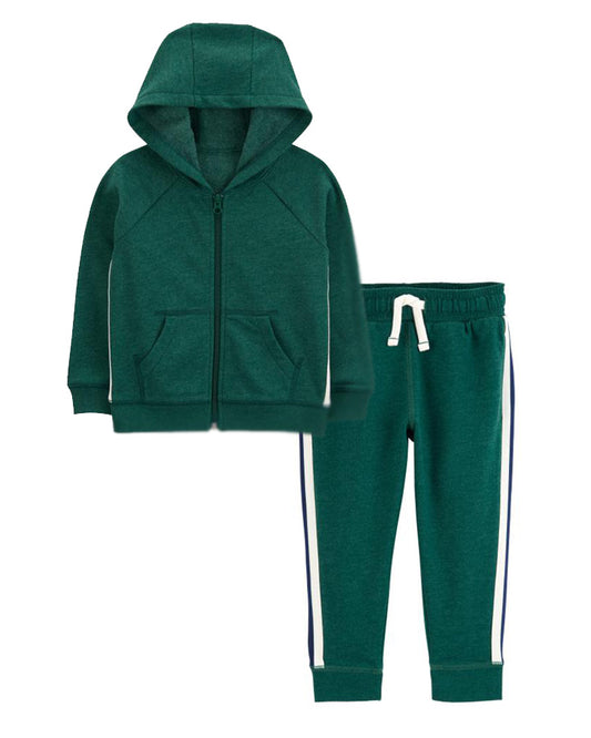 Carter's Kid Zip-Up Fleece Hoodie with Pull-On Fleece Pants