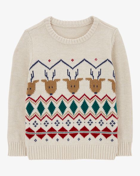 Carter's Toddler Fair Isle Cotton Sweater