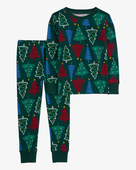 Carter's Toddler 2-Piece Christmas Tree 100% Snug Fit Cotton Pajamas