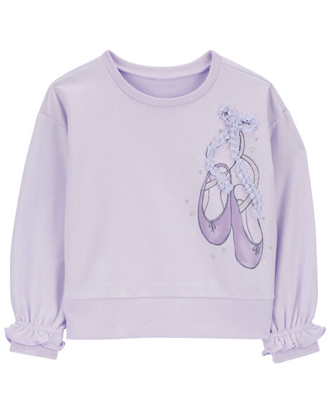 Carter's Toddler Ballet Crew Neck Cotton Pullover