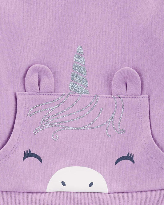 Carter's Toddler 2-Piece Glitter Unicorn Sweatshirt & Polka Dot Leggings