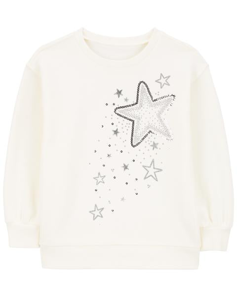 Carter's Toddler Star Fleece Sweatshirt with Metallic Leggings