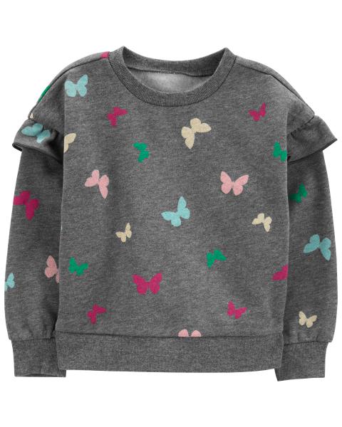 Carter's Toddler Butterfly Fleece Sweatshirt with Cozy Leggings