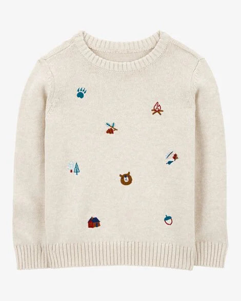 Carter's Toddler Embroidered Camping Sweatshirt