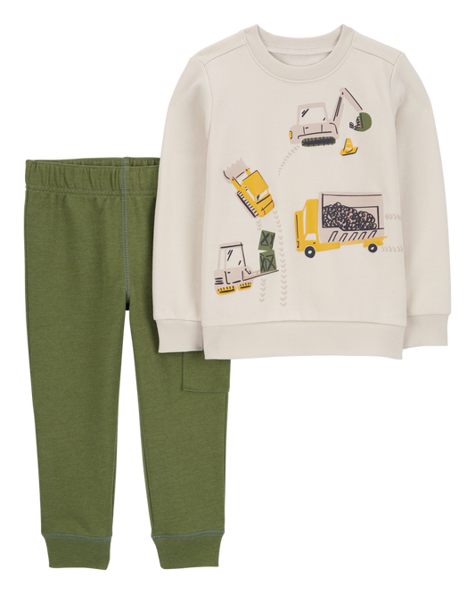 Carter's Toddler 2-Piece Construction Pullover & Jogger Set