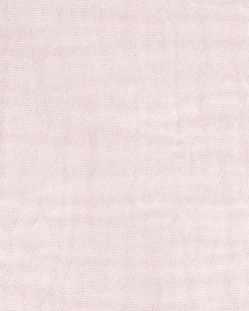 Carter's Toddler Solid Sleeveless Fashion Top with Ruffle Gauze Shorts - Pink
