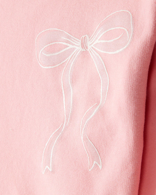 Carter's Toddler Girl Bow French Terry Long-Sleeve Top & Skirt Set - Pink