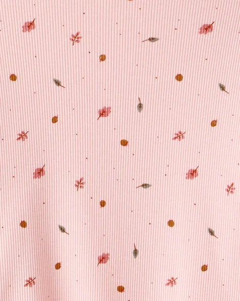 Carter's Toddler Girl 2-Piece Print Cotton Long-Sleeve Tee & Pant Set - Pink