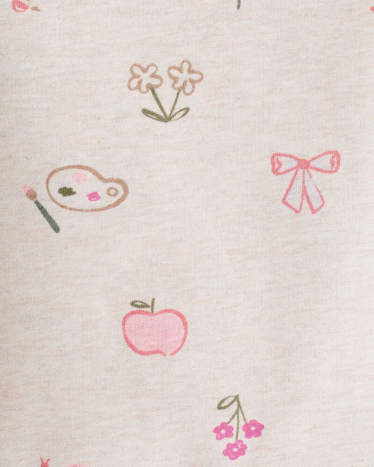 Carter's Toddler Girl French Terry Long-Sleeve Pullover Sweatshirt - Ivory