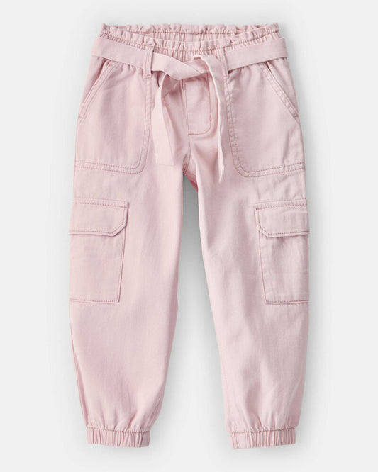 Carter's Toddler Girl Cotton Cargo Joggers - Pink