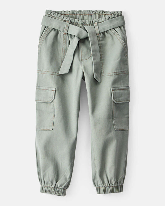 Carter's Toddler Girl Cotton Cargo Joggers - Green