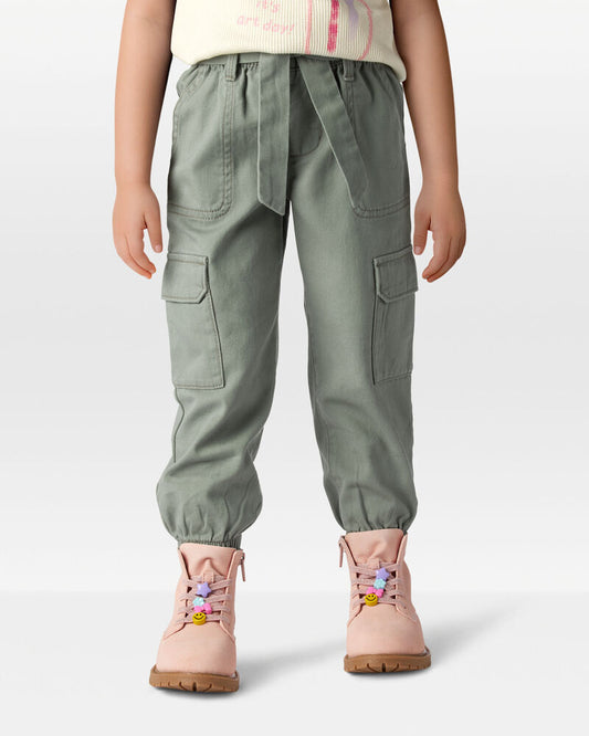 Carter's Toddler Girl Cotton Cargo Joggers - Green