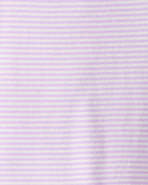 Carter's Toddler Girl Space Star Print 100% Cotton Long-Sleeve Snug Fit 4-Piece Pajamas - White/Purple