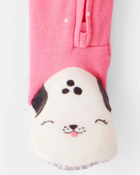 Carter's Toddler Girl Dalmatian 100% Cotton 1-Piece Pajamas - Pink