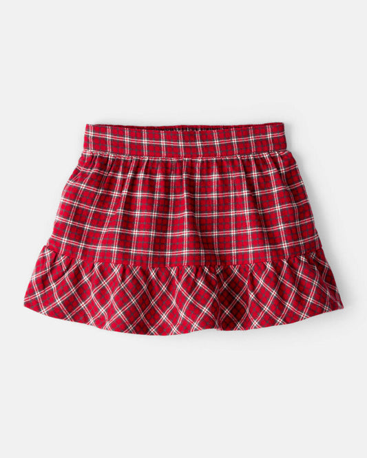 Carter's Toddler Girl Plaid Cotton Skirt - Red