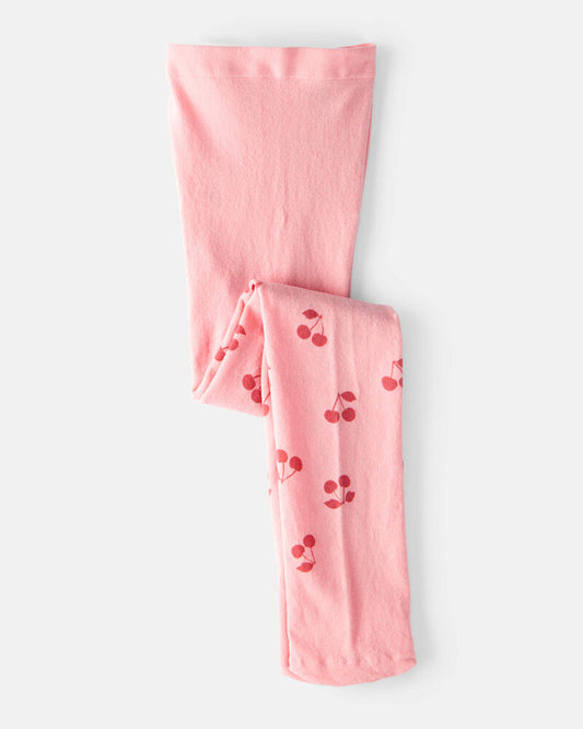 Carter's Toddler Girl Cherries Print Tights - Pink