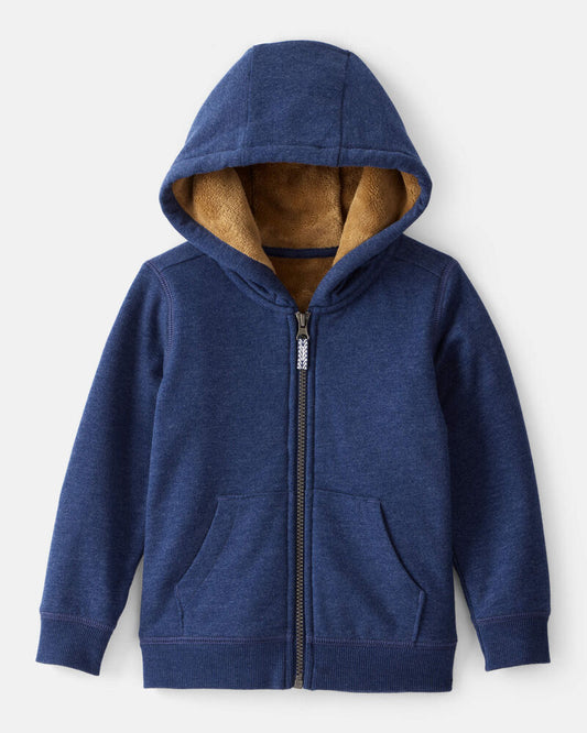 Carter's Toddler Boy Long-Sleeve Hooded Zip-Up Jacket - Navy
