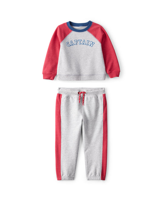 Carter's Toddler Boy French Terry Long-Sleeve Pullover Sweatshirt with Joggers