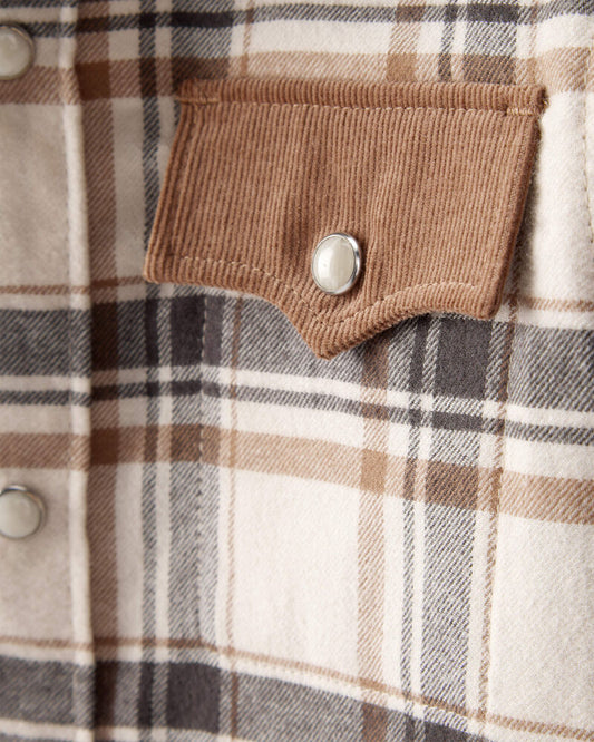 Oshkosh Toddler Boy Western Plaid Cotton Long-Sleeve Button-Down