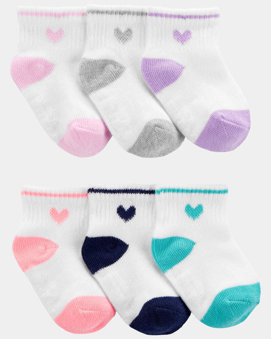 Carter's Toddler Girl 6-Pack Crew Socks