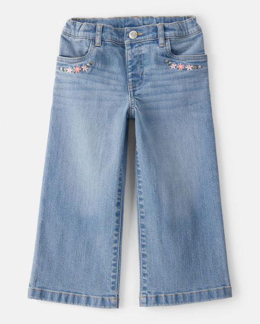 Oshkosh Toddler Girl Denim Wide-Leg Jeans - Blue