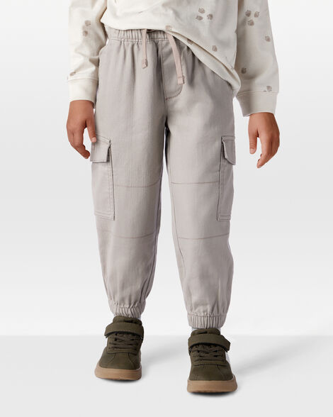 Carter's Toddler Boy Cotton Fashion Cargo Pants - Grey
