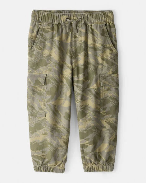 Carter's Toddler Boy Cotton Camo Fashion Cargo Pants - Green