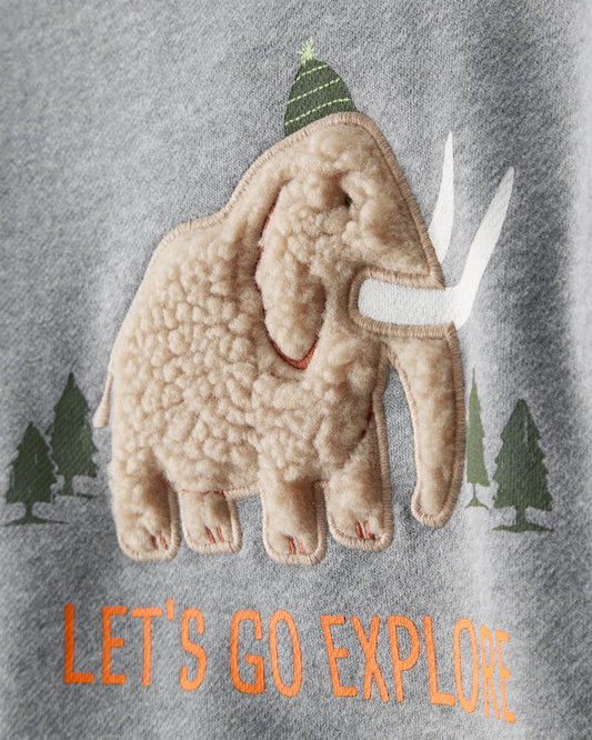 Carter's Toddler Boy Mammoth Pullover Sweatshirt - Grey