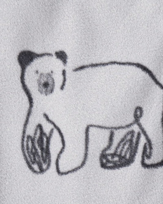 Oshkosh Toddler Boy Polar Bear Microfleece Zip-Up Jacket - Grey