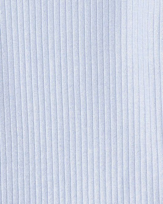 Oshkosh Toddler Girl Shimmer Rib Mock Neck Top - Blue