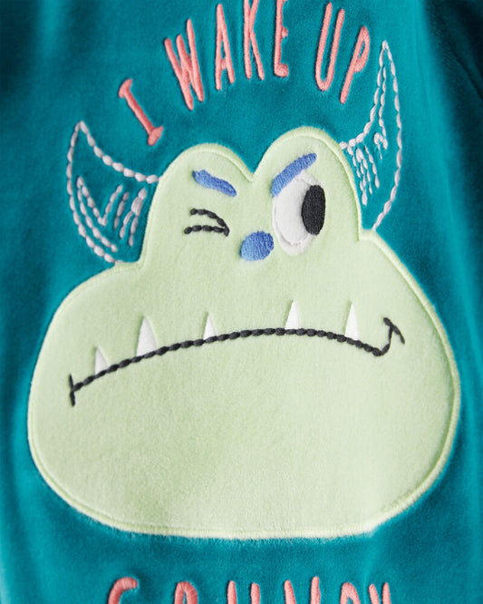 Carter's Toddler Boy Monster DreamPlush Snug Fit 2-Piece Pyjamas - Teal