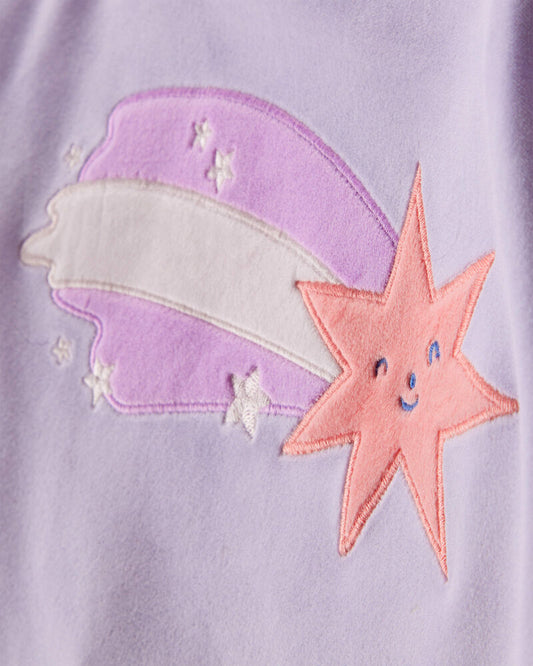 Carter's Toddler Girl Star Print DreamPlush Long-Sleeve Snug Fit 2-Piece Pajamas - Lavender