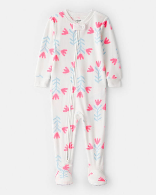 Carter's Toddler Girl Floral DreamPlush Snug Fit 1-Piece Pyjamas