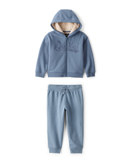 Oshkosh Toddler Boy Hooded Zip-Up Jacket with Drawstring Joggers