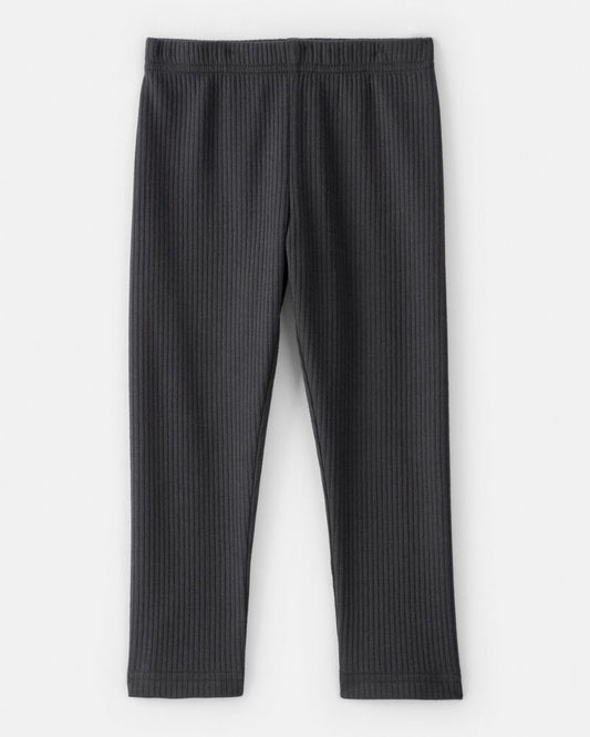 Carter's Toddler Girl Pull-On Stretch Rib Leggings - Black