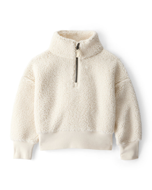 Carter's Toddler Girl DayDream Fleece Quarter-Zip Pullover Sweatshirt & Drawstring Joggers - White