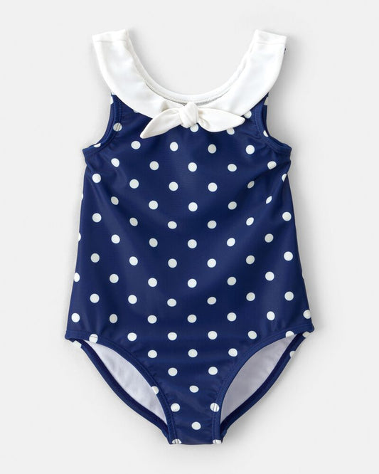 Carter's Toddler Girl Polka Dot 1-Piece Swimsuit - Navy