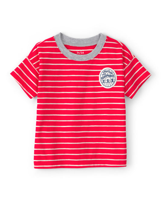 Carter's Toddler Boy Striped T-Shirt with Twill Shorts